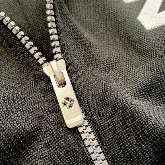 BOYS BLACK LOGO ZIP-UP TRACK JACKET SIZE - Picture 9 of 10